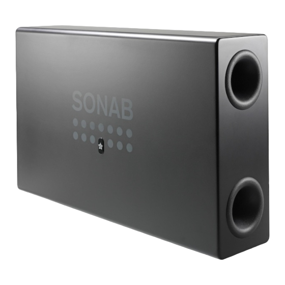 Sonab Sound & Society System 9 Instruction Manual