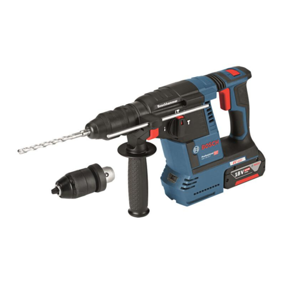 Bosch GBH Professional 18V-26 Manuals