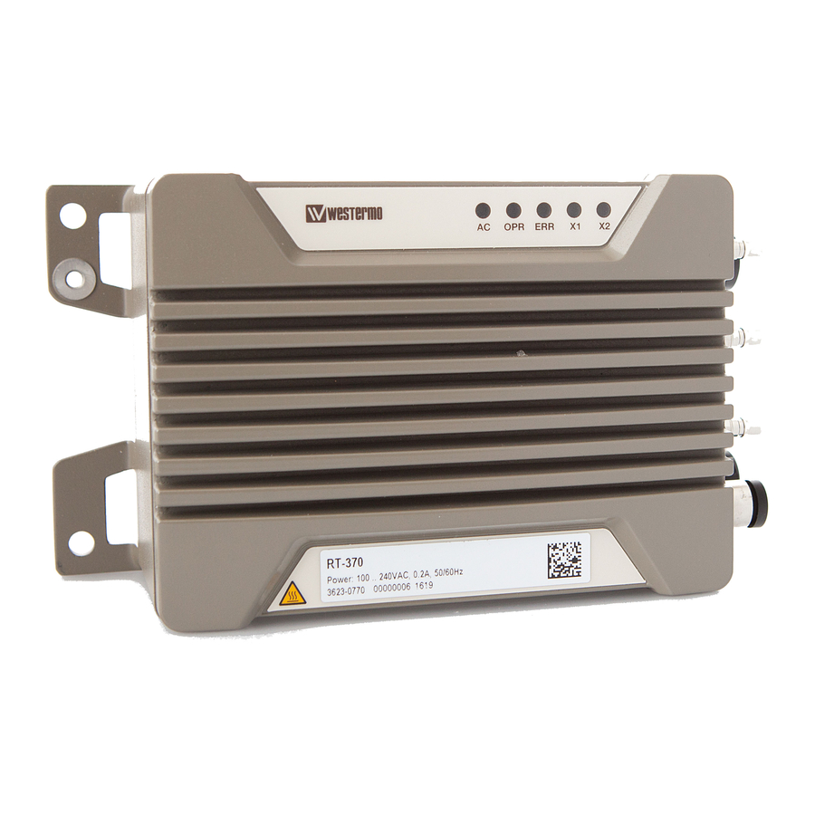 Westermo RT-370 User Manual