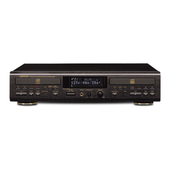 Denon CDRW-1500 Service Bulletin