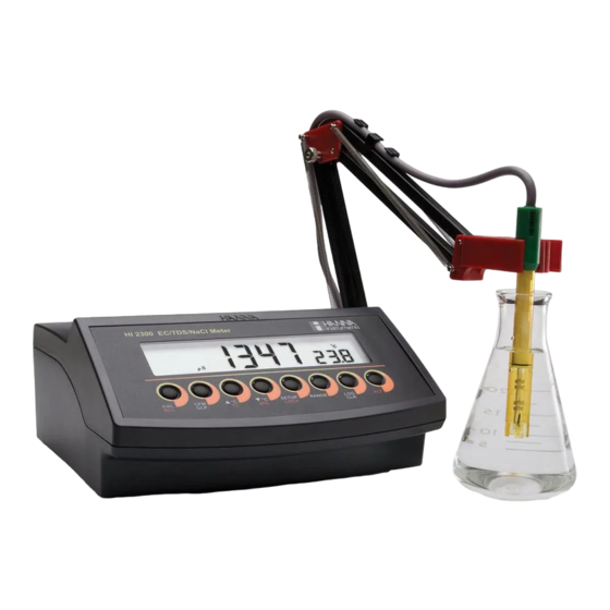 Hanna Instruments HI 2300 Instruction Manual