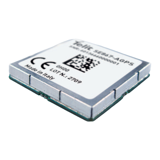 Telit Wireless Solutions SE867-AGPS User Manual