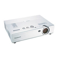 Panasonic PTLB30NTU - LCD PROJECTOR - MULTI-LANG User Manual