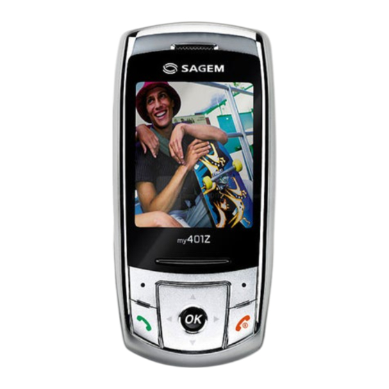 Sagem MY401Z User Manual