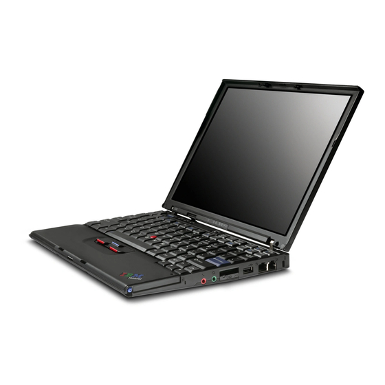 IBM ThinkPad X40 Series Service And Troubleshooting Manual