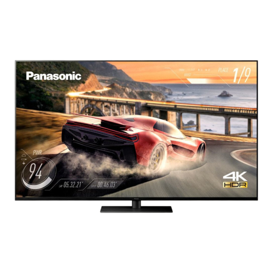 User Manuals: Panasonic TX-75JX940B 75 inch TV