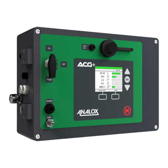 ANALOX ACG+ Service & Troubleshooting Manual