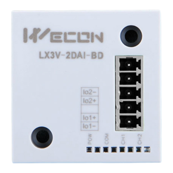 Wecon LX3V-2DAI-BD User Manual
