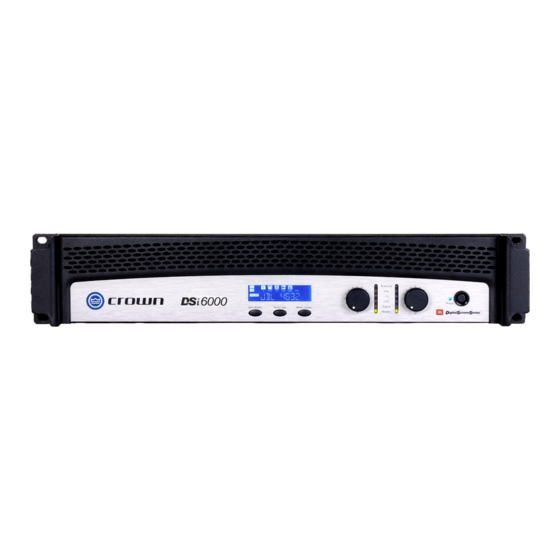 Crown DSi Series Specifications