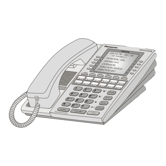 Panasonic DBS 576HD User Manual