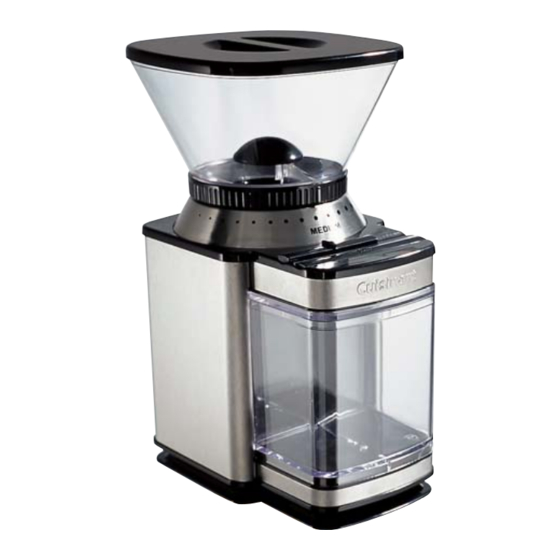 Cuisinart DBM8E Instruction Manual