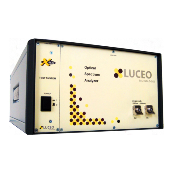 Luceo Technologies PARALLEX SYSTEM X-BERT Series Manuals