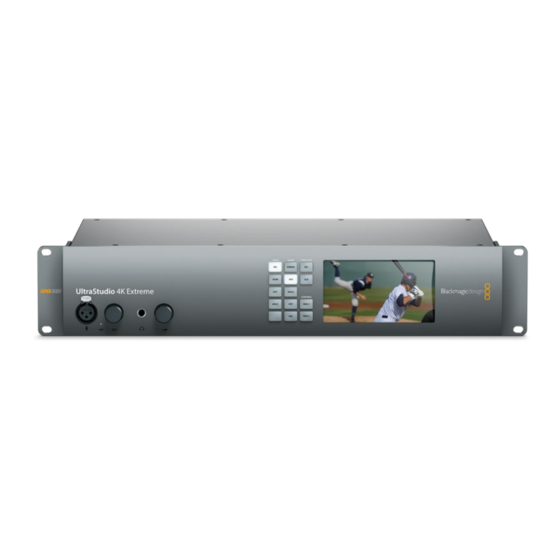 Blackmagicdesign DeckLink 4K Extreme 12G Installation And Operation Manual