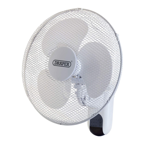 User Manuals: Draper 09113 Wall Mounted Fan