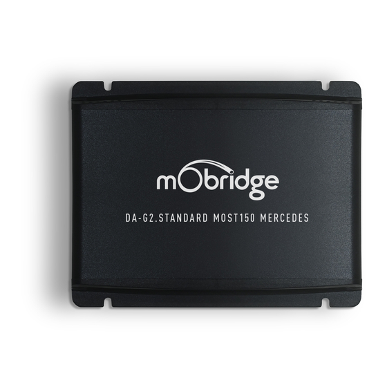Mobridge DA-G2 MOST150 Manual