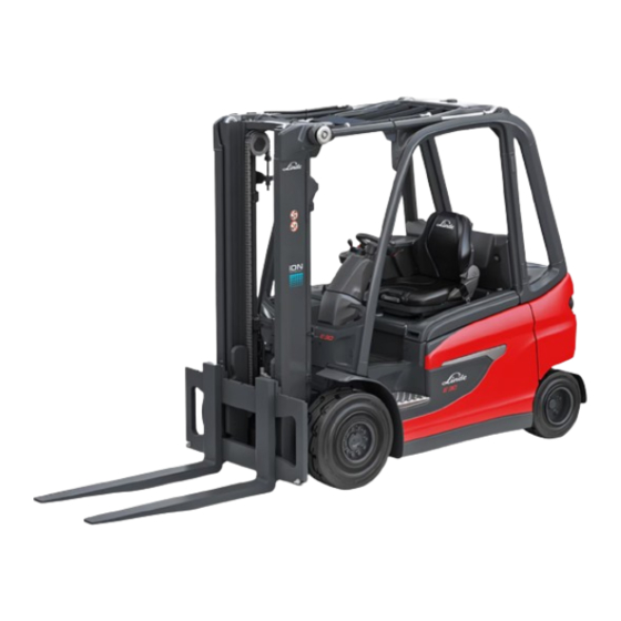 Linde E 25 Service Training