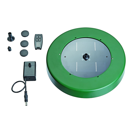 Pontec PondoSolar Island 250 Control Operating Instructions Manual