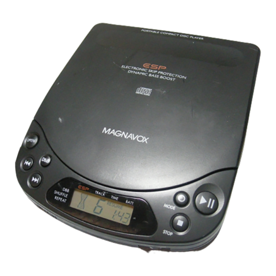 Magnavox AZ6843 - Portable Cd-player User Manual