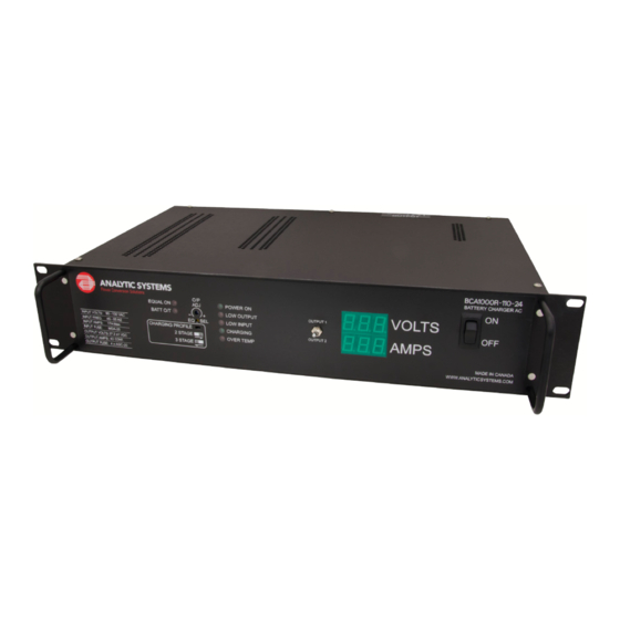 Analytic Systems BCA1000R Installation & Operation Manual