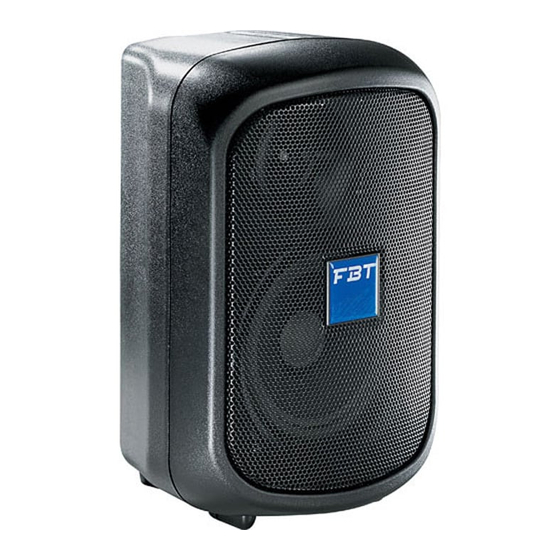 Fbt Jolly Sub 10a User Manuals