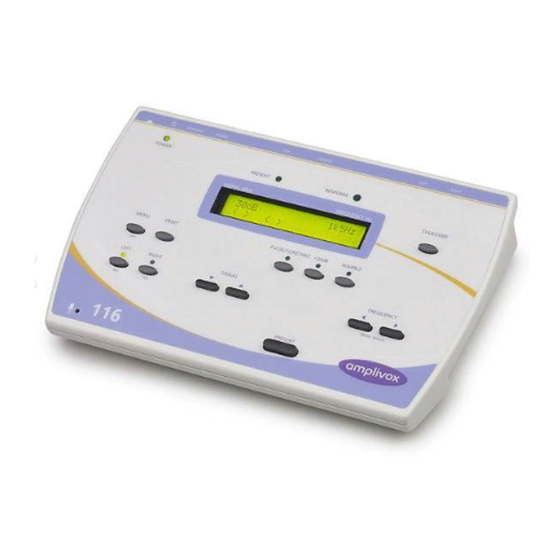 AmpliVox 116 Operation Manual