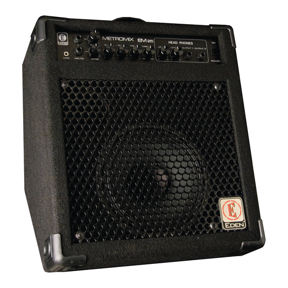 Eden METROMIX EM25 Operation Manual