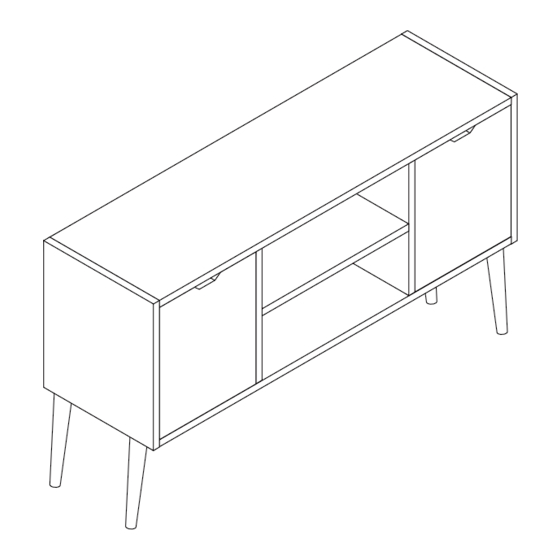 GFW STOCKHOLM TV CABINET Manuals