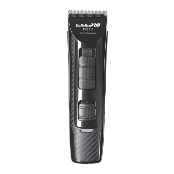 BaByliss PRO Volare X2 maxlife FX811E Manual