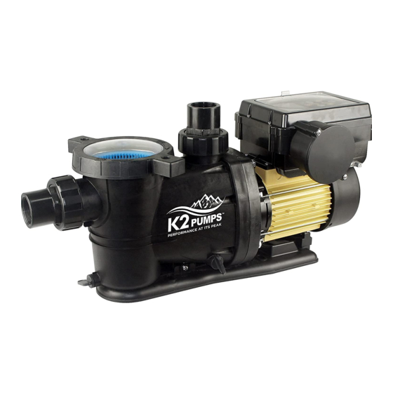 K2 Pumps PPV10001SPK Owner's Manual