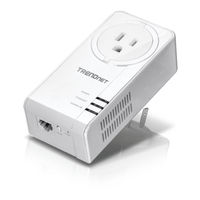 TRENDnet Powerline 1300 AV2 Adapter with Built-in Outlet User Manual