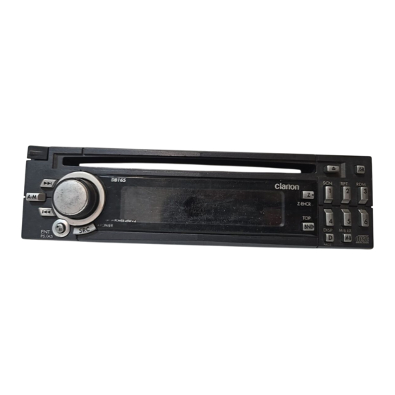 Clarion DB165 Owner's Manual
