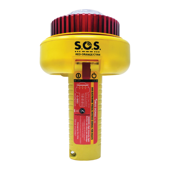 Sirius Signal S.O.S C-1002 Quick Start Manual
