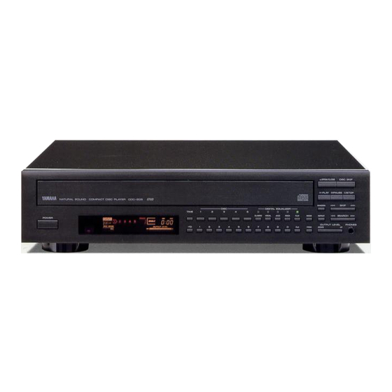 Yamaha CDC-805 Owner's Manual