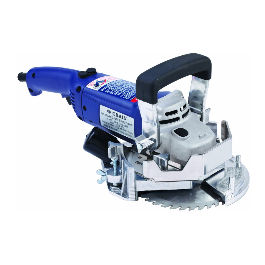 CRAIN 825V Instruction Manual