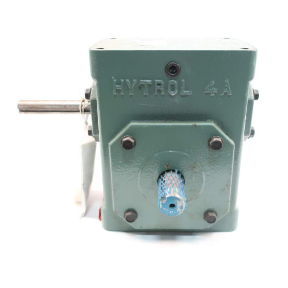 HYTROL 4A Installation And Maintenance Manual