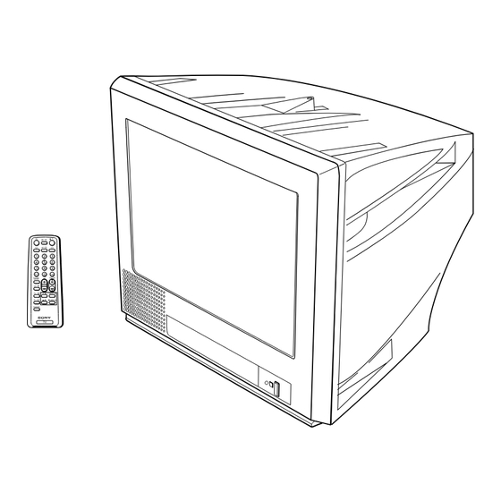 Sony KV-PG21P10 Service Manual