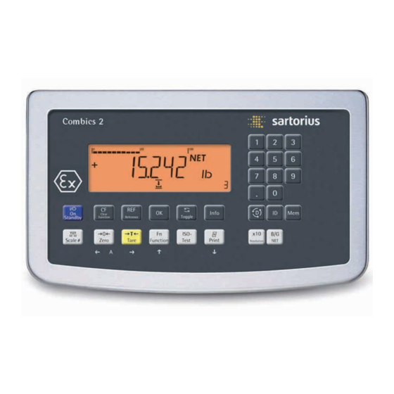 Sartorius Combics 2 CAIXS2 Operating Instructions Manual
