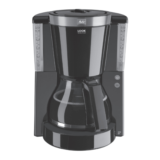Melitta LOOK Selection Operating Instructions Manual