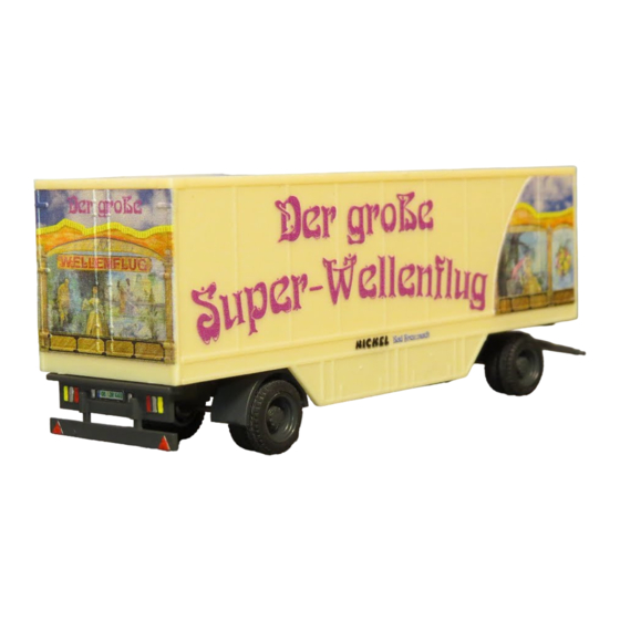 Faller Super-Wave-Swinger Trailer Quick Start Manual