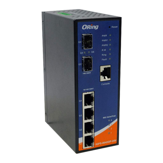 ORiNG IGPS-9042GP-24V Quick Installation Manual