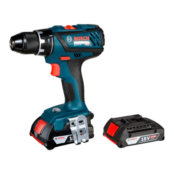 Bosch GSB Professional 18V-28 Original Instructions Manual