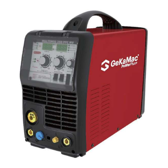 GeKaMac PoWer Plus+ MIG 250 PFC Instruction Manual