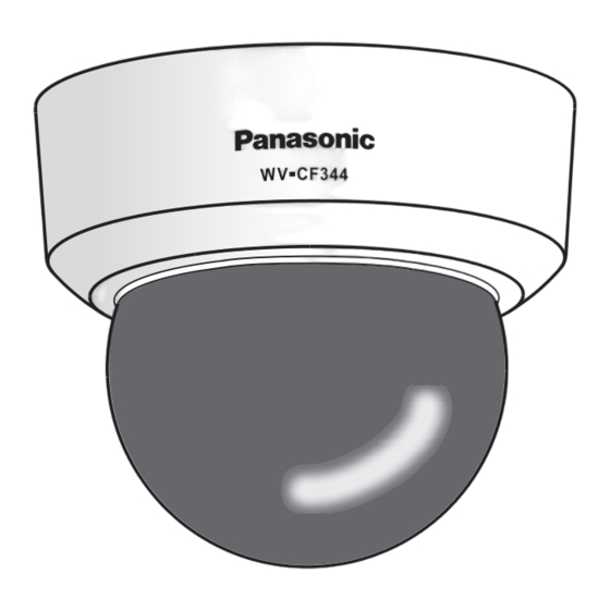 Panasonic WV-CF344 Operating Instructions Manual
