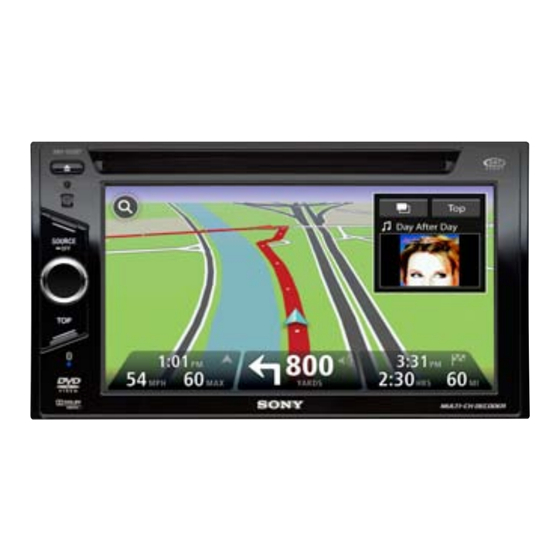 Sony XNV-660BT Specifications