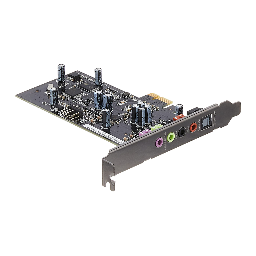Asus Xonar SE Manual