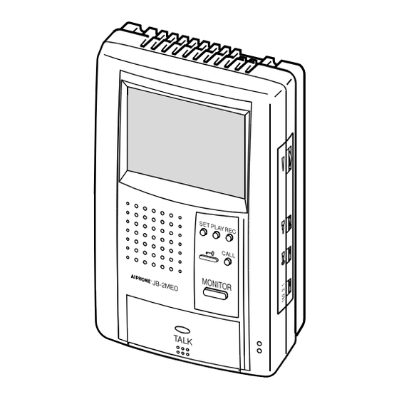 Aiphone JB-2MED Installation & Operation Manual