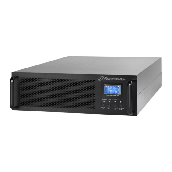 PowerWalker VFI 10000CRM LCD Manual