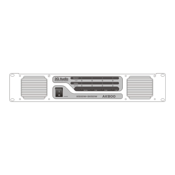 3G Audio AK800 User Manual