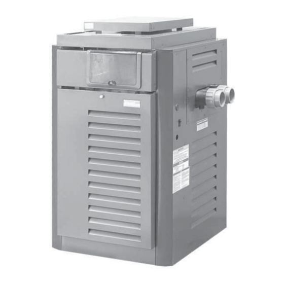 Raypak RP2100 ASME R185B Installation And Operating Instructions Manual
