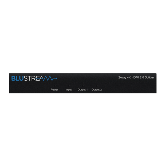 BluStream SP12AB-V2 Quick Reference Manual
